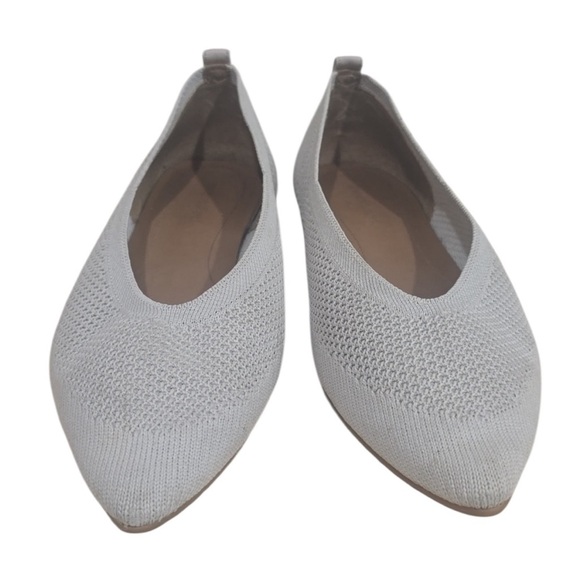 Everlane The 40-Hour Flats in ReKnit Pointed Toe Gray Size 9 - Picture 6 of 7